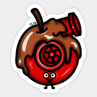 Cutest Turbo - Red Caramel Apple Sticker